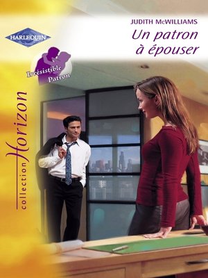 cover image of Un patron à épouser (Harlequin Horizon)